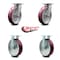 Service Caster 8 Inch Kingpinless Poly on Aluminum Wheel Swivel Caster Swivel 2 Rigid, 2PK SCC-KP30S820-PAR-2-R-2 - alternate 5